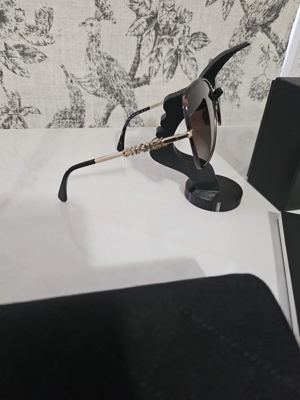 Chanel Oversized Gradient Sunglasses - Black/Brown